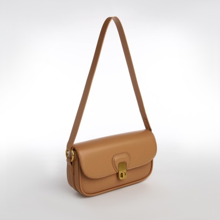Female bag Textura, small size, color light brown-3