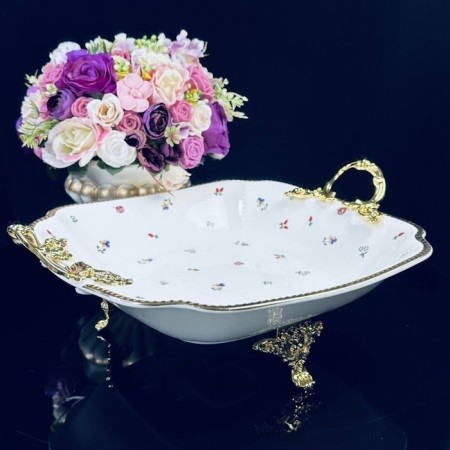 Lenardi "Coji" dish, on legs, with handles, length 33 cm