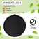 Rug perforated round share, silicone, d = 35 cm, black color