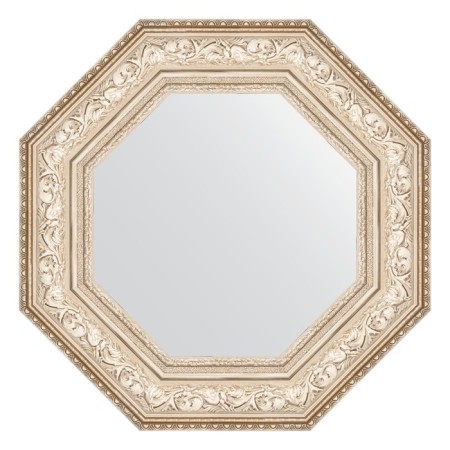 Mirror in the baguette frame, silver vinette 109 mm, 60.6x60.6 cm