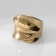 Ring Metal "Trend" movement, wave, color gold, size 16
