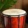 Souvenir musical instrument drum jambe "Landscape" 30x15x15 cm mix