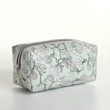 Lightning cosmetic bag, green color