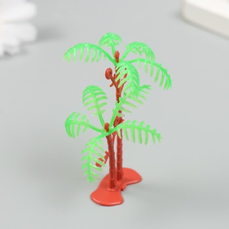 Decor for creating miniatures (trees) "Two palm trees" 7 cm-1