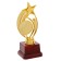 The award figure "Man with a star", gold, the plastic stand is red, 17 x 6.5 x 6.5 cm.