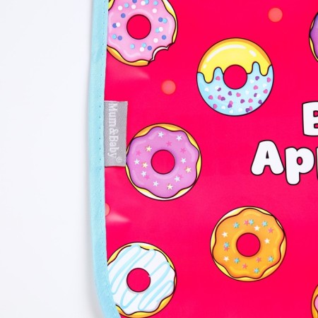 Bibslate for feeding "Donuts" waterproof on Velcro, with a pocket-2