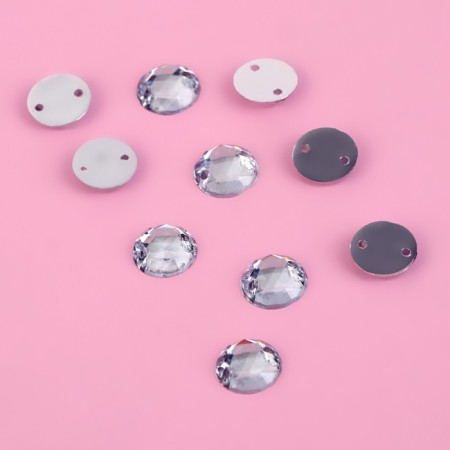 Rhinestones are sewing "circle", d = 8 mm, 30 pcs-1