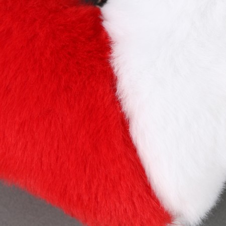 Soft toy "heart" halves, on a key fob, 10 cm, white-red color-2