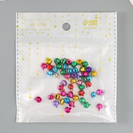 Set of decor for creativity "Color bells" d = 0.6 cm set 50pcs-4