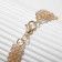 Bracelet with rhinestones "Bright" oval, white color in gold