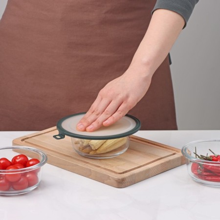 Vacuum lid for utensils shade, d = 16 cm, green color-3