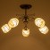 Svetogor chandelier "Music" 5x60W E27 Black/Chrome