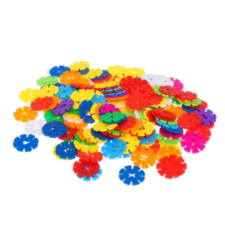 Constructor training "Snowflakes with numbers"