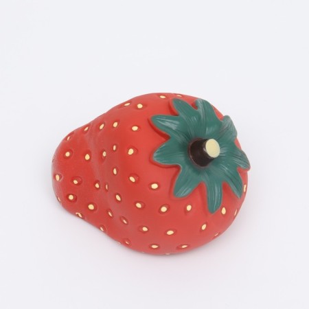 House-Gnesdo "Strawberry" for birds and rodents, 14 x 11.9 cm, red-2
