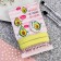 Set of elastic bands 3 pcs. and icon "Avocado"