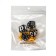 Cubes set for D&D (Dungeons and Dragons, DND) "Game time", Series: D&D, 7 pcs, yellow
