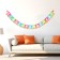 Girland "Happy Birthday!" Flowers, 300 cm