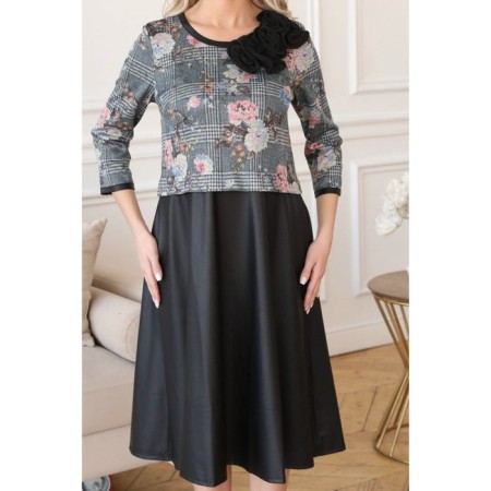 Women's dress, size 48, black color-1