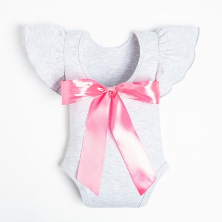 Body Kroshka I am "Pink Bant", r.24, gray, height 68-74 cm