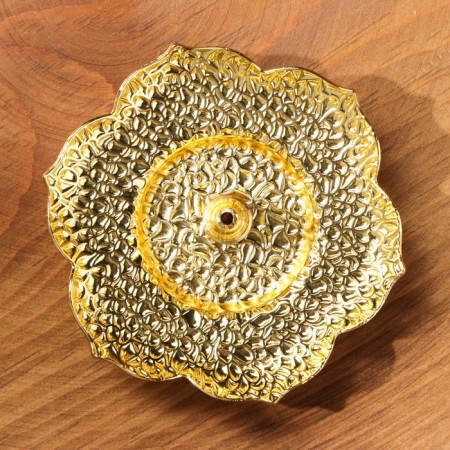 Claus for any incense "Flower", golden, 2.3x10 cm-1