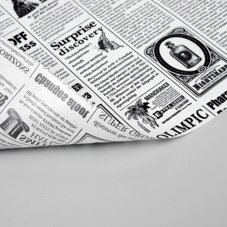 Package paper "newspaper", fat -resistant, with paraffin 30.5 x 30.5 cm-1