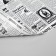 Package paper "newspaper", fat -resistant, with paraffin 30.5 x 30.5 cm