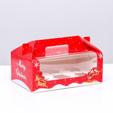 Box for 6 cupcakes "Happy New Year!" 23.6 x 15 x 9 cm-4