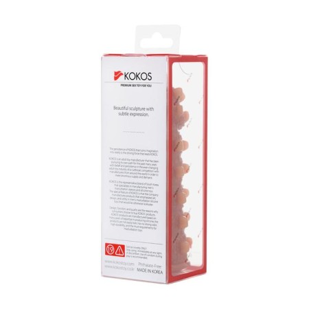 Nozzle with additional stimulation, realistic, TPR, bodily, 12.7 cm-4