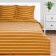 Beddower Ethel 1.5sp Mustard Stripes 143x215cm, 150x214cm, 70x70cm-2 pcs, 100% cotton, Poplin