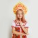 Carnival kokoshnik "queen" from felt, with sparkles