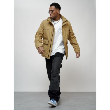 Sports male jacket, size 50, beige color-6