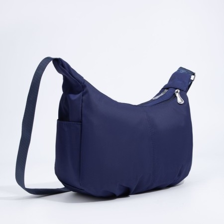 Bag Cross-Bodi with a zipper, blue color-2
