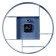 Watch Wall Interior "Classics", silent, D-35 cm, blue, aa