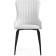 Lado Metal/Ecokozha, black/white 47x51x90 cm stool.