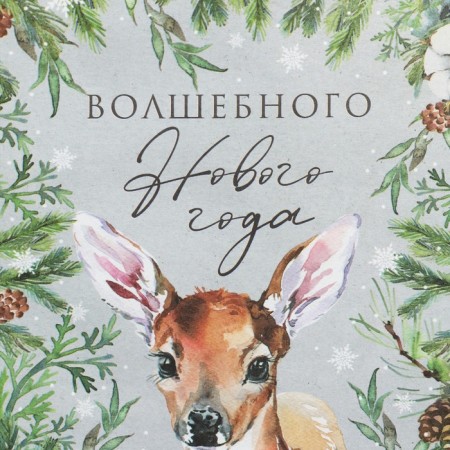 A package without the handles of the Magic New Year, deer, 10 x 19.5 x 7 cm, New Year-4