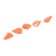 Cargo of a bullet exentric painted pissy Yaman 5 pcs., 52 g, orange