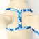 Camouflage set, kapron, leash 120 x 1 cm, fire 21-35 cm, blue-blue