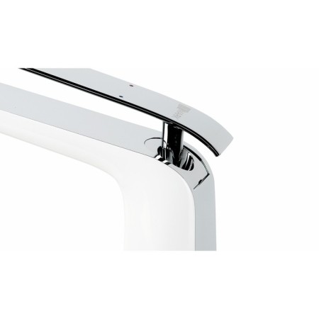 LEMARK MELANGE LM4909CW shell mixer, single -leaf, excess length 129 mm, white-7