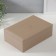 Casket to the leatherette for jewelry "Queen" Light gold 18x27x9 cm