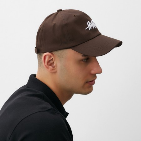 Minaku cap "Heart", brown color, size 56-58-4