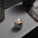 Silver LED candle, 6 × 8 × 6 cm, plastic, batteries AAAX2 (not complete), glow warm white