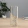 Vase Glass “Milagro” Patterns of the bottom, 24x10 cm, transparent