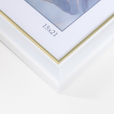 Photo frame Plastic "Office 8" 15x21 cm, white-3