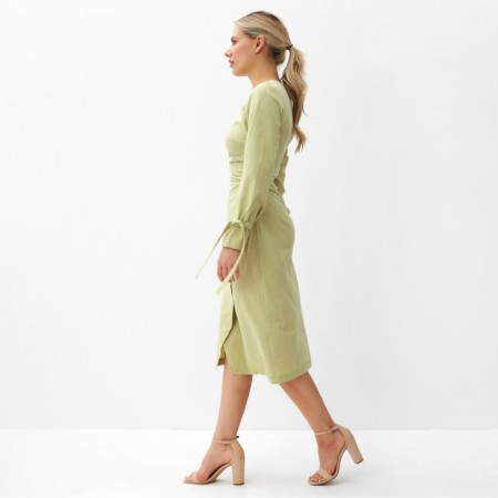 Women's dress minku: casual collection olive color, river 48-1