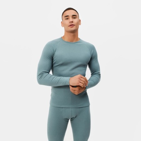 Male thermal underwear (jumper, trousers) minku color khaki, size 52-8