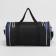 Sports bag with lightning, external pocket, long belt, black color/Tricolor