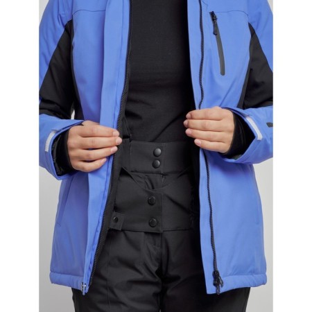 Ski costume female winter, size 48, purple color-10