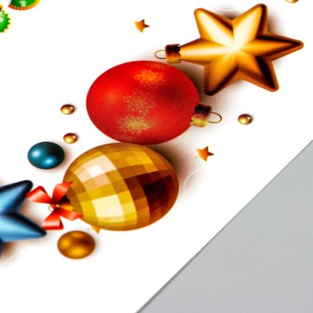 Sticking plastic interior color "New Year's balls" 20x30 cm-2