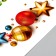 Sticking plastic interior color "New Year's balls" 20x30 cm
