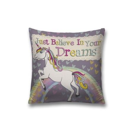 Decorative pillowcase “Believe in your dream”, with a zipper, size 45x45 cm